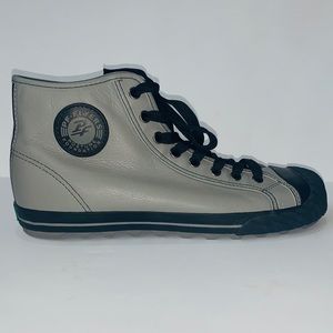 PF Flyers leather hi-top sneakers